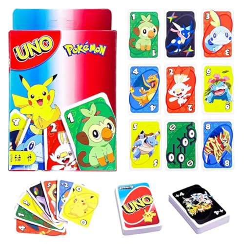 Jogo De Cartas Uno: Jogo De Festa Pokemon Famly | Card Game UNO: Pokemon