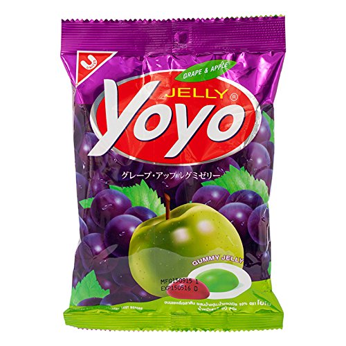 Yoyo, Gummy Jelly, Grape Flavour & Apple Flavour, 80 g
