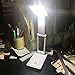 Lizusidtsy Super Bright COB LED Portable Desk Lamp Foldable Sensitive Control Battery and USB Powered (No Battery), White