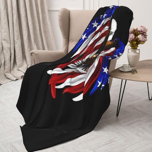 Couverture douce et chaude aigle 203 cm légère pour canapé - 5