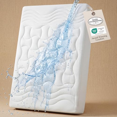 Bedsure Waterproof Mattress Protector Queen Size - Quilted Fitted Waterproof Mattress Pad Topper...
