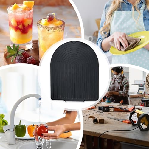 Accessoire de vaisselle en silicone durable pour plan de travail moderne