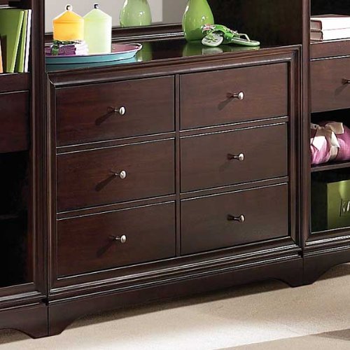 Munire 6 Drawer Dresser Deco Espresso Nursery