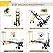 Southhelp 3 in 1 Heavy Duty Industrial Convertible Hand Truck Dolly,1000 LBS Capacity Aluminum Dolly Hand Truck for Stairs,Stair Climbing Hand Trucks with Rubber Wheels for Moving,Transport(Yellow)