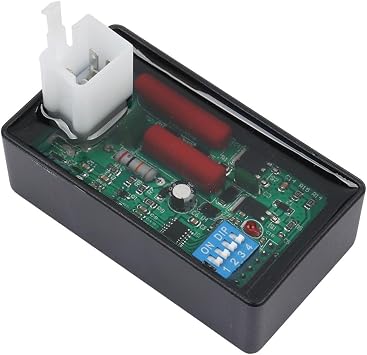 5 pin AC CDI Motorcycle Lgnition Box with DIP Switch Many 4-Stroke Models Compatible with Speed limit4000-12000 for WAVE100 Racing YX140 YX160