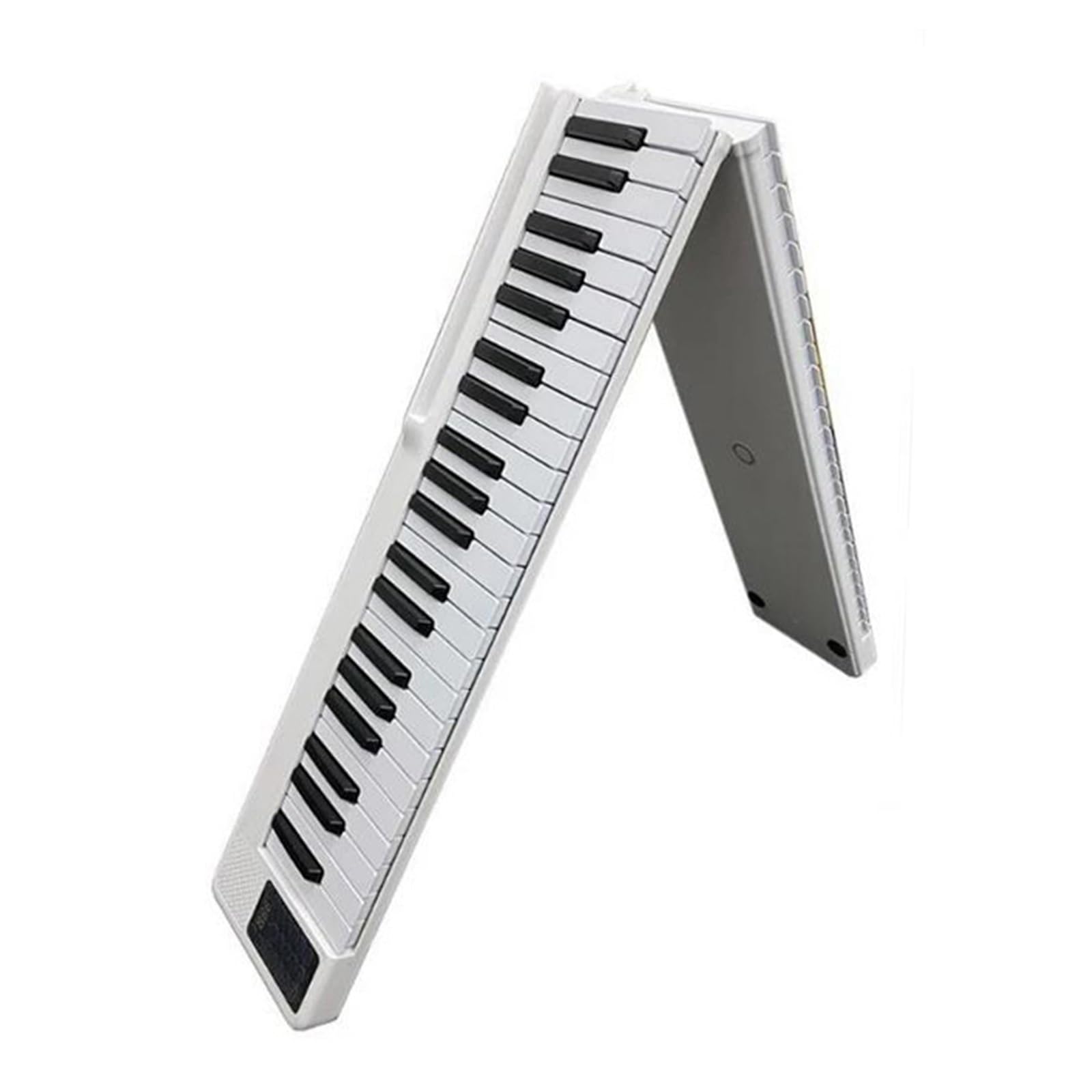 Profesjonalne Pianino Elektroniczne Pianino Elektroniczne 88 Klawiszy Klawiatura Muzyczna Dla Dorosłych Dla Początkujących Profesjonalna Składana(White)