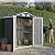 UDPATIO Outdoor Storage Shed, 6X4 FT Metal Steel Garage Storage with Sloping Roof & Lockable Door for Bicycle, Tool in Patio Lawn, Garden, Backyard, Grey