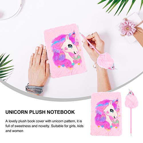 ABOOFAN 2 Pcs Caderno Fofo Unicórnio Adorável Desenho Animado Caderno de Capa Animal Diy Desenho Blo