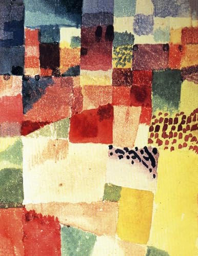 Paul Klee paysage affiche abstrait moderne impression toile 60x80cm déco