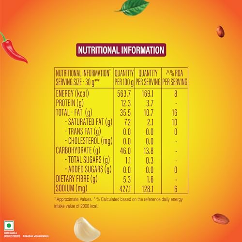 Image of Unibic No Palm Oil Mysore Garlic Mix | All Time Favourite Snacks | Crunchy Healthy Snacks, Ready to Eat | 165 gm / 200 gm (Weight May Vary) (Pack of 2)