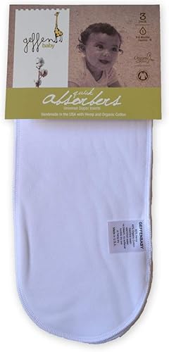 Insertos de pañales universales hipoalergénicos orgánicos suaves de cáñamoalgodón reutilizables para pañales de bebé (paquete de 12)