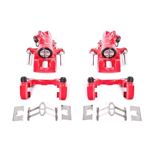 Power Stop Rear S2678 Pair Of High-Temp Red Powder Coated Calipers #TOP1