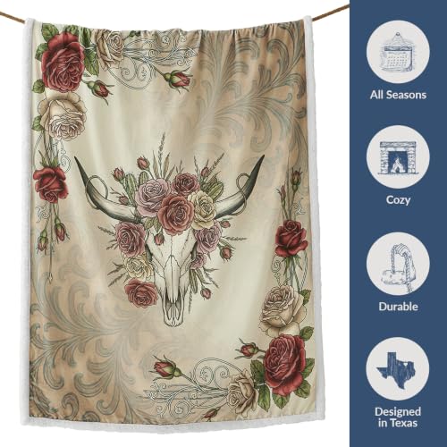 Image of Paseo Road Indigo Hill by HiEnd Accents Rowena 54x68 Throw Blanket