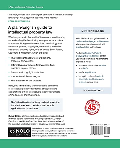Patent, Copyright & Trademark: An Intellectual Property Desk Reference #TOP1