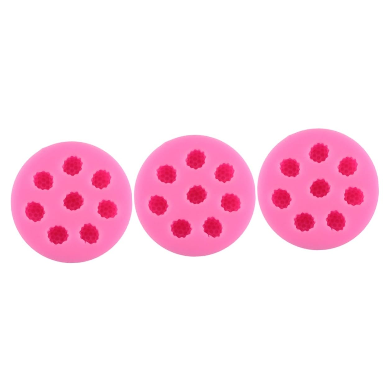 Amosfun 3 Stk Kuchenform Cupcake-Topper DIY-Form Cakesicles Schimmel Formen aus Kuchen Topper Silikonformen schokoladenform silikongießform Geleeform Kuchendekorationswerkzeug Rosa