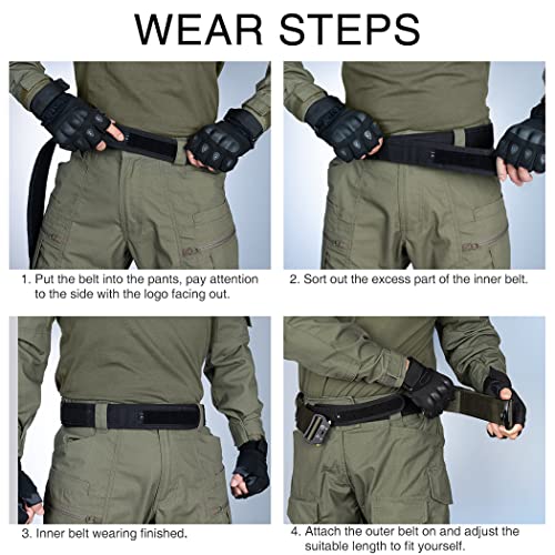 IDOGEAR Belt Outdoor Style Riggers Belt MOLLE Heavy Duty Belt System with 1.75" & 2" Inner Outer For Men2