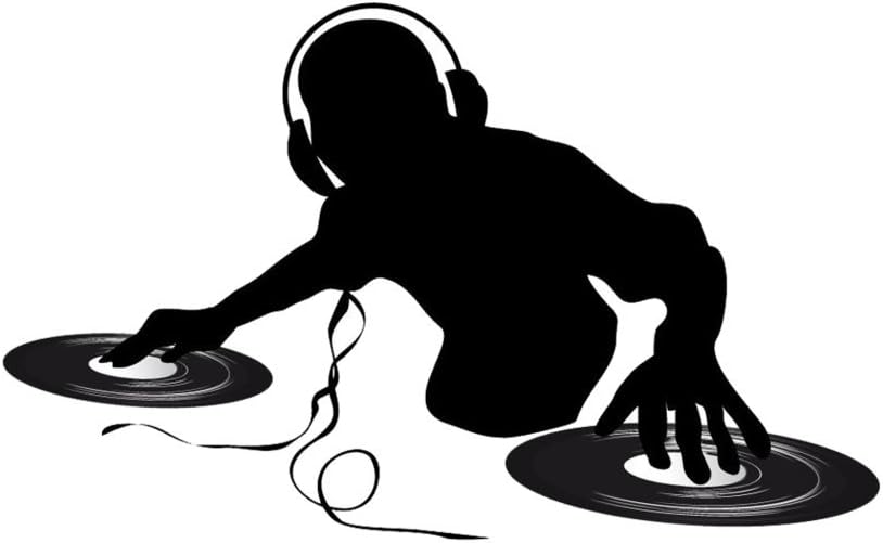 Dj Night at Gullys OriginalStickers0256 Set of Two (2X) Stickers , Laptop , Car , Truck , Size 4 inches on Longer Side