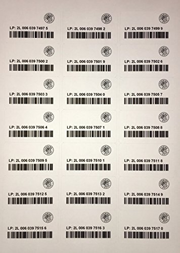 Pack di 50 numeri di seguiti postali - Etichette