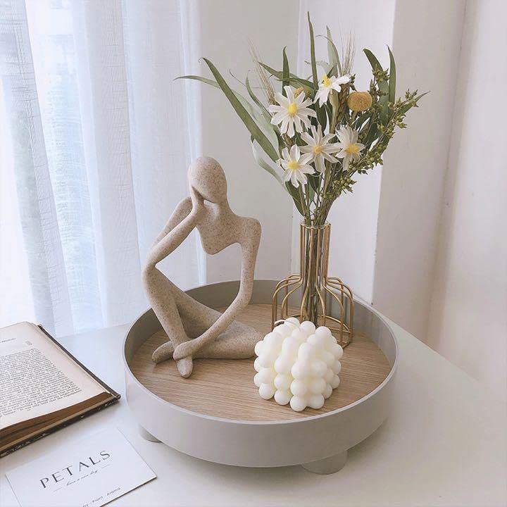 Amazon.co.jp: 韓国雑貨 韓国インテリア 彫刻オブジェ 考える人