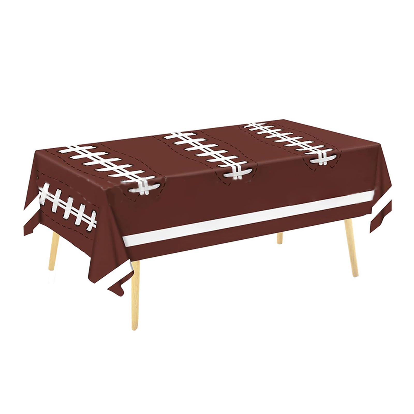 Jazuaiao Party Supplies Touchdown Tablecloths Waterproof Table Covers Ideal for Kids Birthday Parties Football Tablecloth