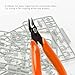 LB2 5 Inch Model Nipper, Plastic Model Tools for Beginners, Sharp Blade Gundam Nipper with Non-Slip Grip, Spure Cutter for Electronics, Gunpla Model Building, Jewelry (Orange)