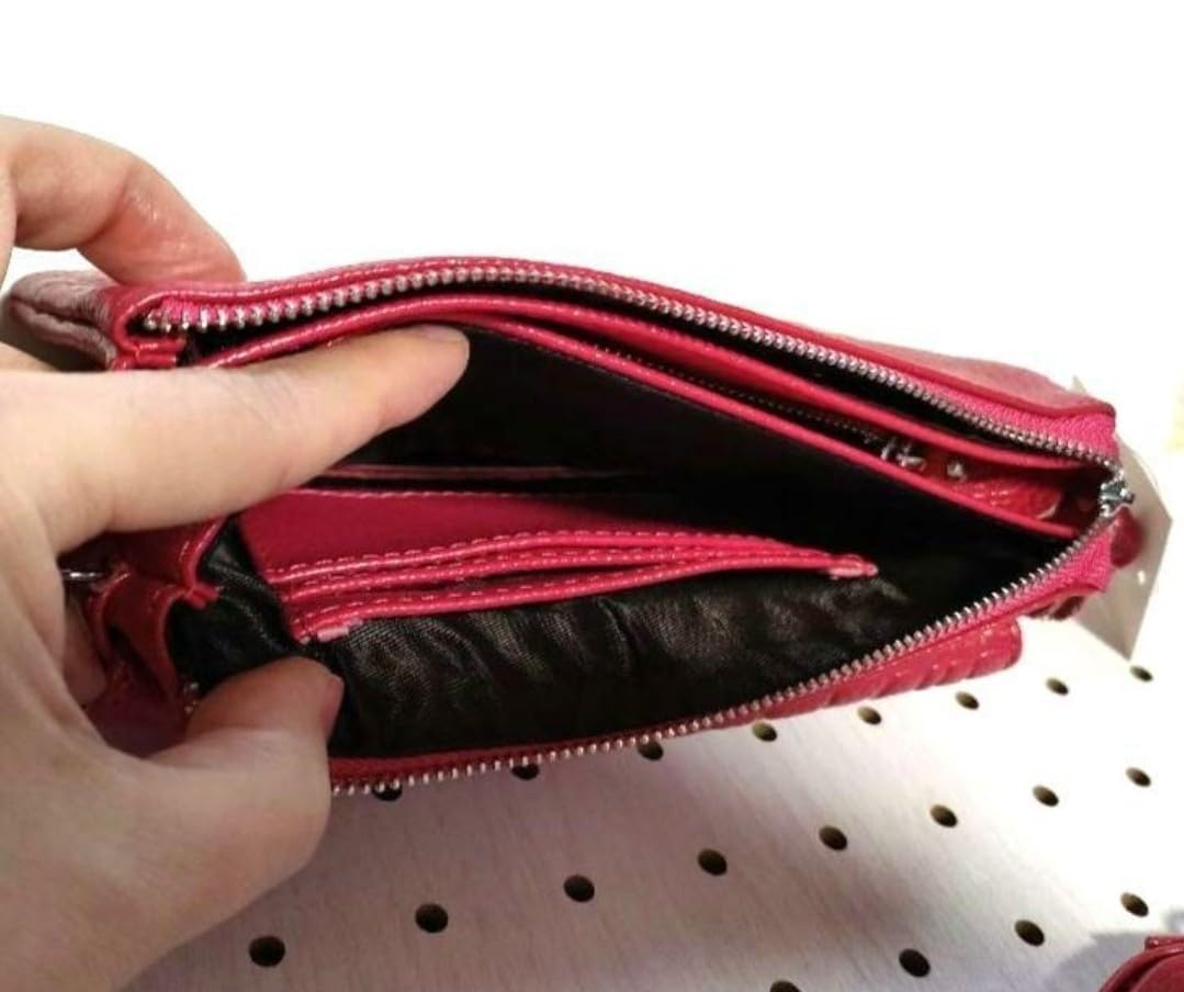 ポティオール PotioR クロコ型押し ウォレットショルダー お財布ショルダー クロコダイル ウォレットバッグ お財布 ポシェット 2way レディース