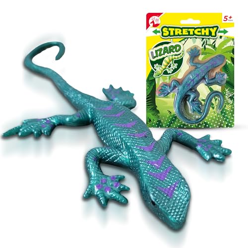 SOL 1pk Stretchy Lizard Toy - Blue Durable and Squishy Gecko