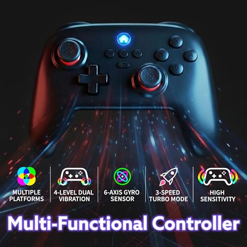 Image of Fosmon Wireless Gaming Pro Controller For Nintendo Switch 2 /1 /Lite /OLED