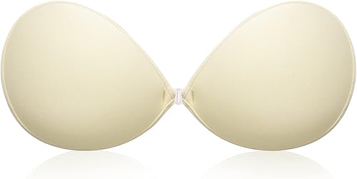 Wingslove - Brasier adhesivo de realce, reutilizable, sin tirantes, autoadhesivo, invisible, para vestido sin espalda
