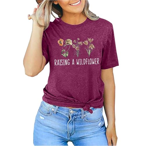 Image of Mama and Mini Sunflower Tshirt Mommy and Me Matching Tees Tops Mother and Daughter Gift Shirts Summer Sunshine Shirt