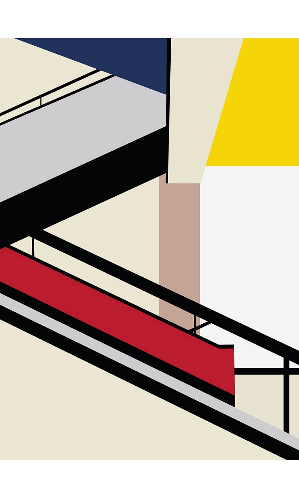 Wowposters Bauhaus - Stairs Poster - 60X90 Cm