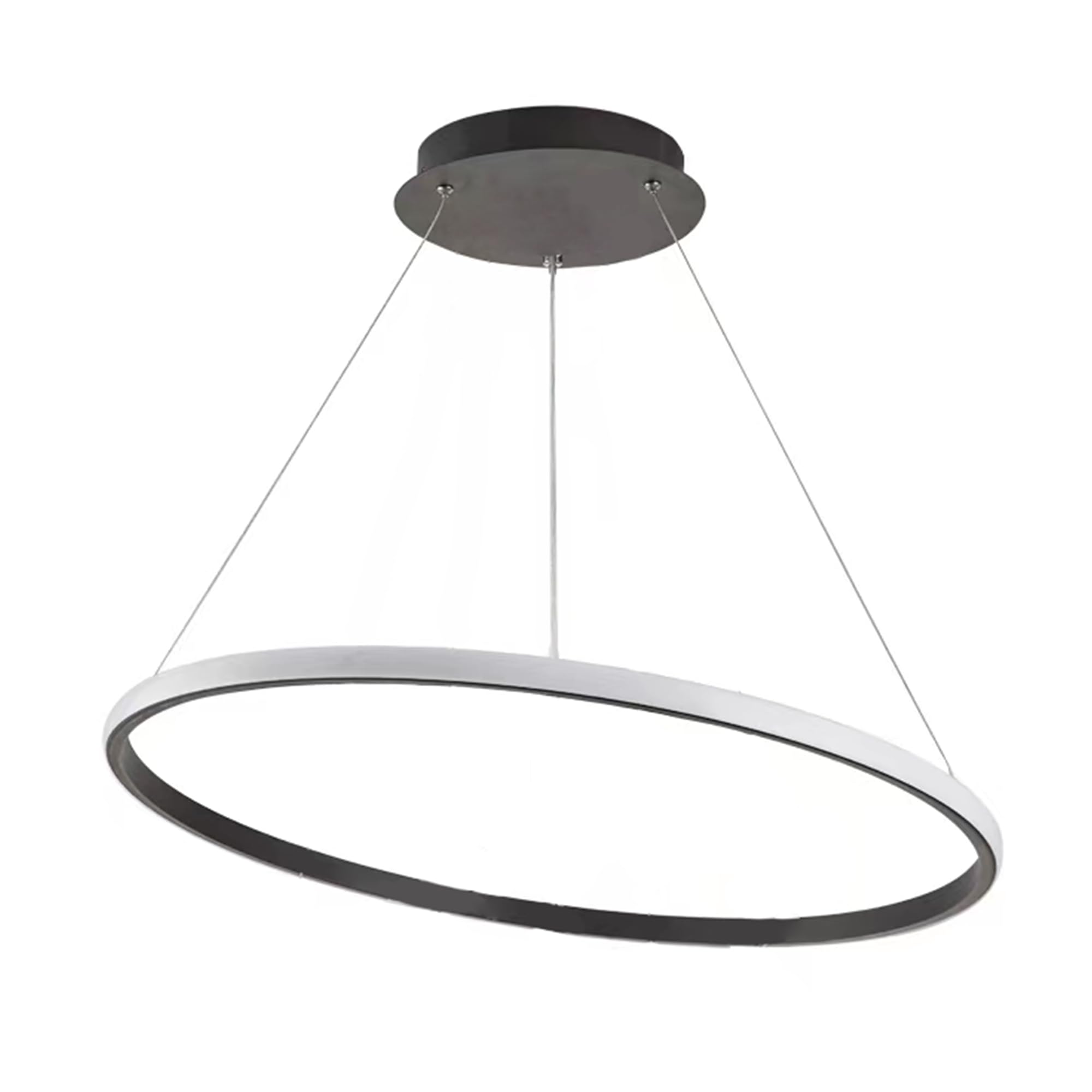 MOSSODOR Modern Ring Chandelier Ceiling Light Retro Fitting Ceiling Modern Gold Black Led Chandeliers Sizes(40cm, 60cm, and 80cm) Hanging for Hallway Bedroom and Living Room