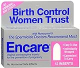 Encare Vaginal Contraceptive Inserts 12 Each (Pack of 3)
