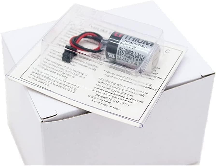 Miniatura 9 de XIAOXX - Batería de litio ER3V 3.6V 1000mAh PLC de repuesto para JZSP-BA01 R88A-BAT02W (enchufe negro)