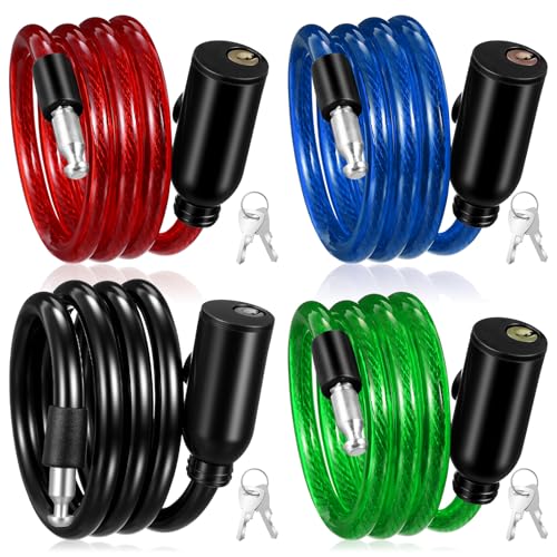 Afcabakila 10 Pcs Keyed Cable Locks