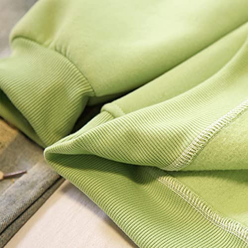 Keevici Womens Cute Skateboarding Frog Hoodie Oversized Kawaii Clothes Soft Aesthetic Sweatshirt Long Sleeve Thick Top (Green,M,Medium) #TOP4