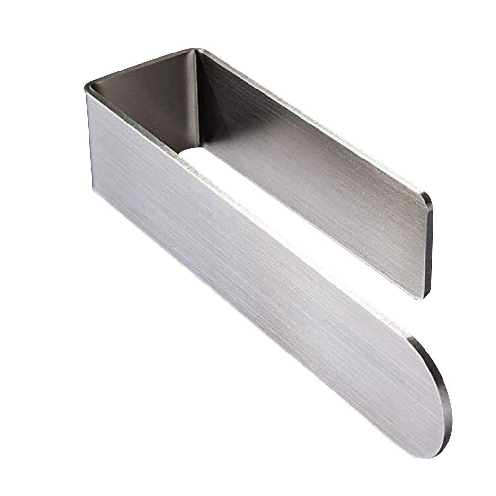 Toallero acero inoxidable autoadhesivo para solucionar desorden en inodoro
