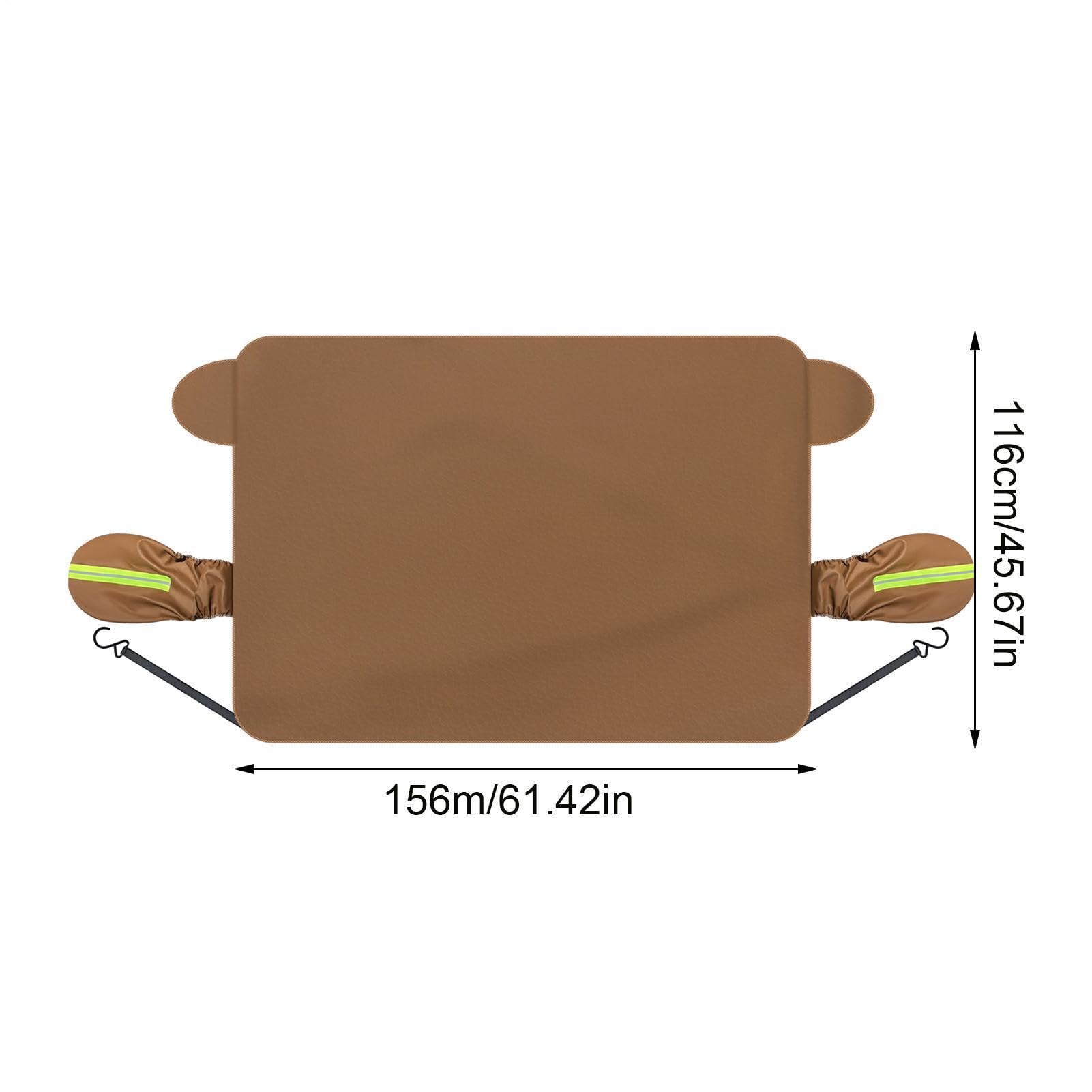 Housse De Pare-Brise Automobile Imperméable Cuir PU Anti-Poussière Pour