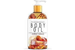 Plantation Vanilla Body Oil | For Naturally Glowing Skin | Amber Vanilla...