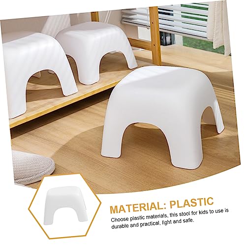 Image of Non Skid Stool for Shoe Changing Stackable Footstool for Toddlers Multi Purpose Step Stool for Bathroom and Kitchen Use
