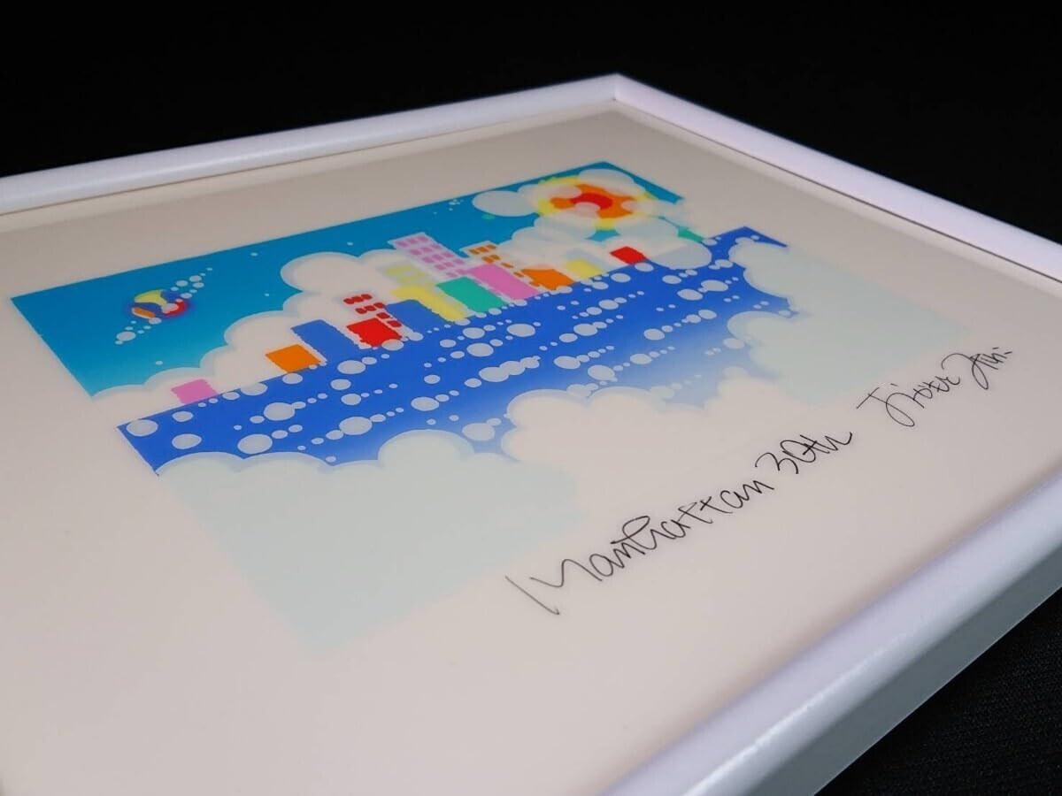 Amazon.co.jp: おかもとみわこ 陶板画 真作 Manhattan 30th EB-ART