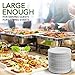 Stock Your Home 9-Inch Paper Plates Uncoated, Everyday Disposable Plates 9