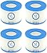 Produktbild Mscomft VI Ersatz Filterkartusche für Pool, VI Filter Ersatzfilter,für Bestway Flowclear Pool Filter, für Bestway VI Filter, für Miami, Vegas, Monaco. Größe 6-58323 (4 Stück)