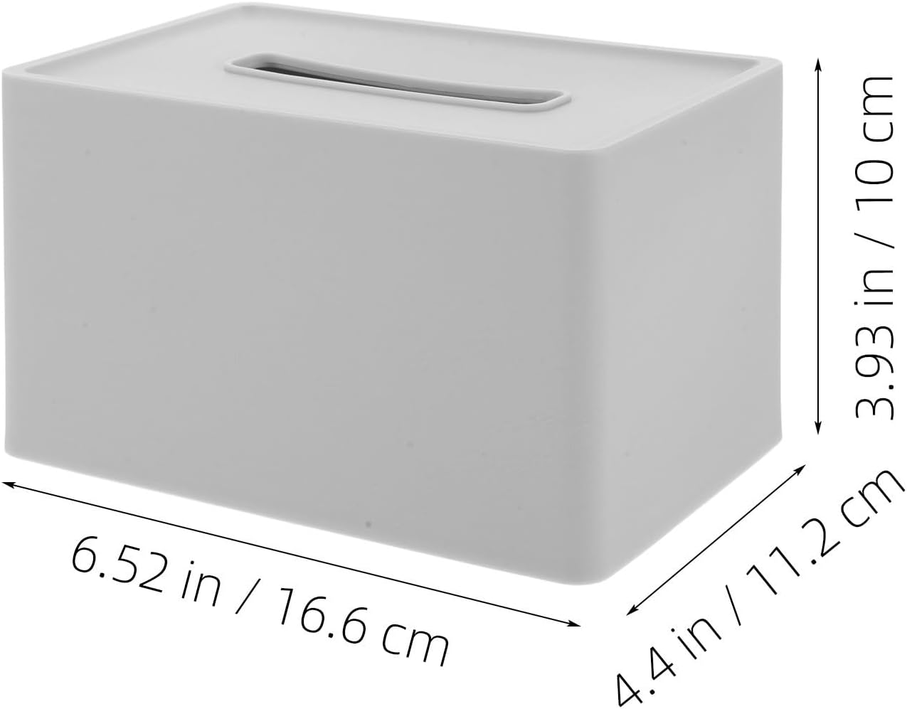 Rectangular Pp Tissue Holder Box with Large Capacity for Bathroom image 2