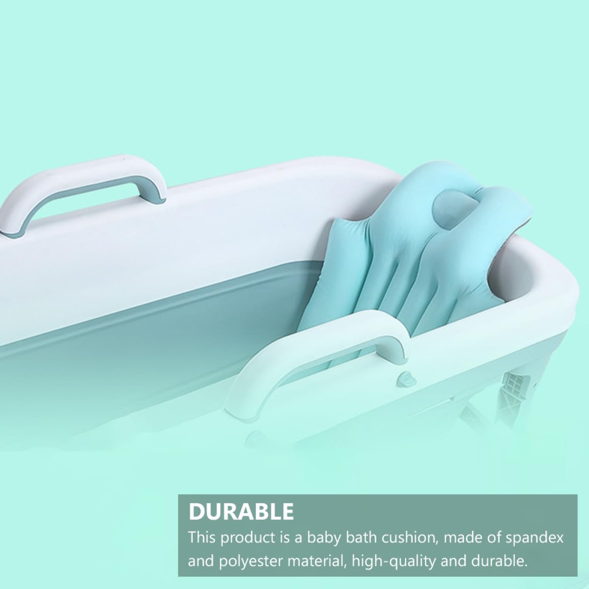 TOYANDONA Cojín de Baño para Ñiño Ligero y Fácil de Fijar Hecho de Spandex y Poliéster Adecuado para Cuna de Baño Color Aleatorio