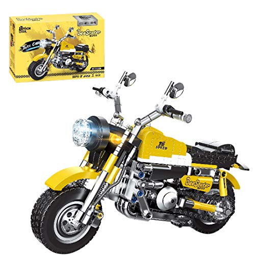 TRCS Technik Bausteine Motorrad Modell, Supermotorrad Konstruktionsspielzeug 558 Teile Klemmbausteine Kompatibel mit…