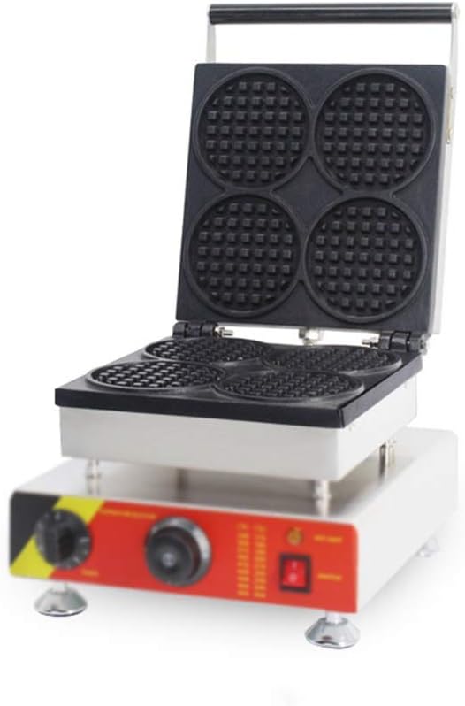 My-JUAN.97 Waffle machine four round waffle oven waffle machine commercial home waffle electric oven waffle machine - Waffle3215