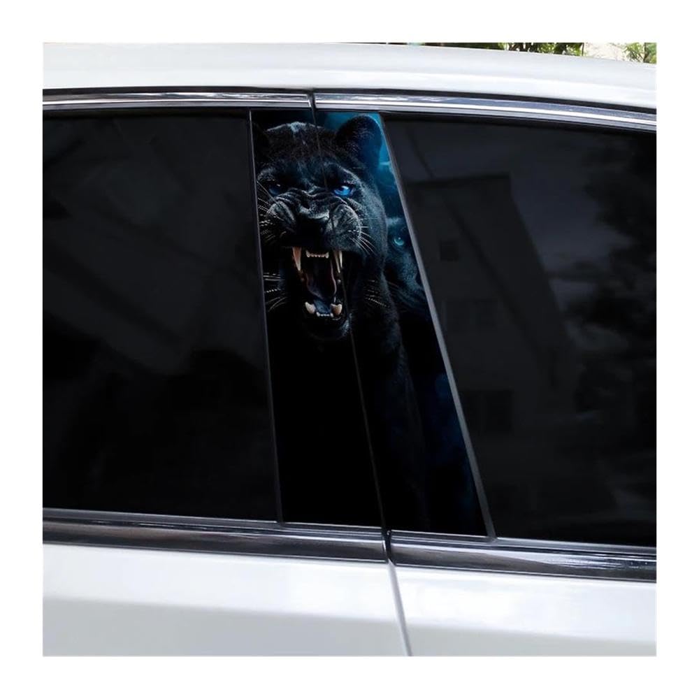 Body Parts 2pcs Animal Leopard Car B-Pillar Waterproof Decal(H)