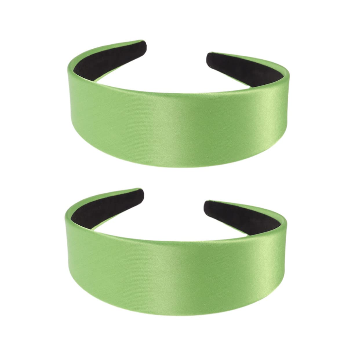 DOITOOL 6piezas De Satén Anchas Para Mujer y Diseño Elegante y Color De Verde Fosforescente Accesorios y Ocasiones Especiales