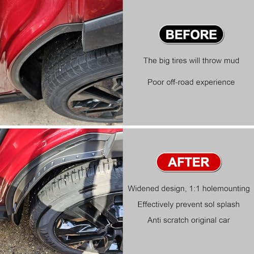 Image of Mudguards for Toyota RAV4 2019-2024 Rear Mud Flaps ABS Rear Splash Guards Mudflaps
